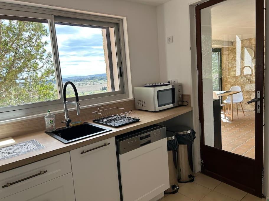Grand T2 Bis Avec Terrasse Et Vue Appartement Portel-des-Corbieres Buitenkant foto